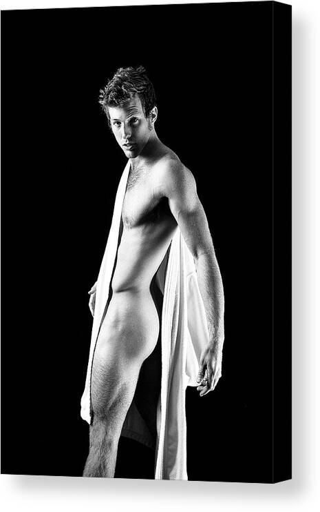 Male Canvas Print featuring the photograph Jacob #7 by Dan Nelson