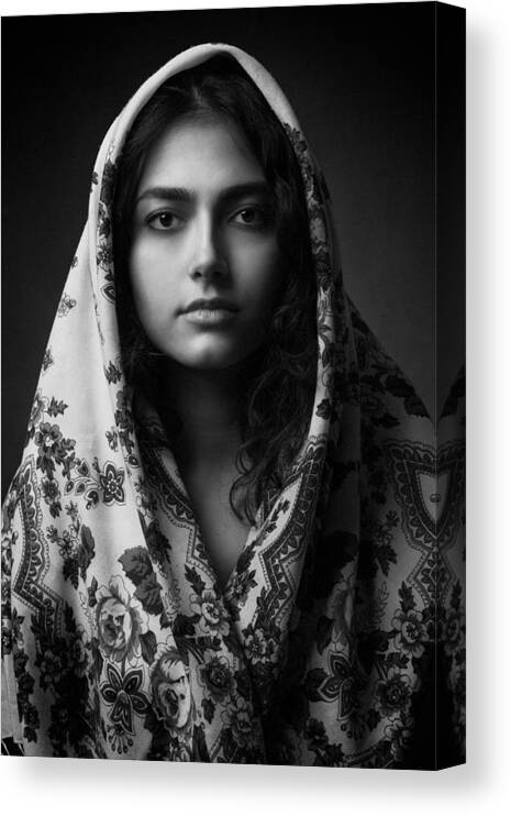 Portrait Canvas Print featuring the photograph Untitled #7 by Mehdi Mokhtari