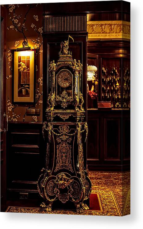 Holland Canvas Print featuring the photograph A Beauty of the Old Hotels. Hotel Estherea. Amsterdam #2 by Jenny Rainbow