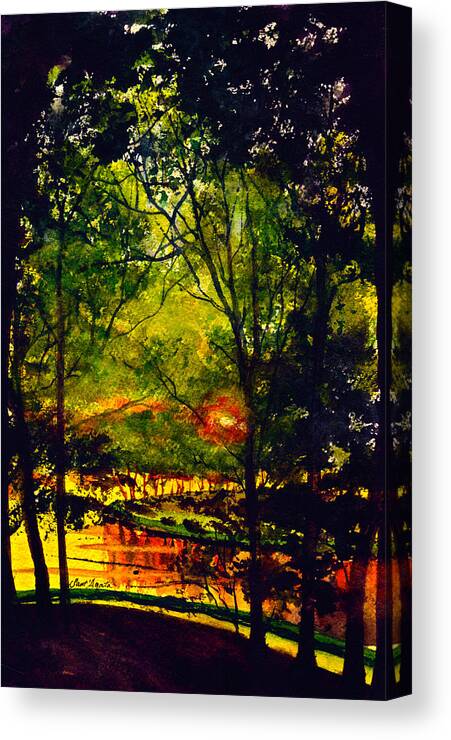 Mississippi Canvas Print featuring the painting A Better Place to Be by Frank SantAgata