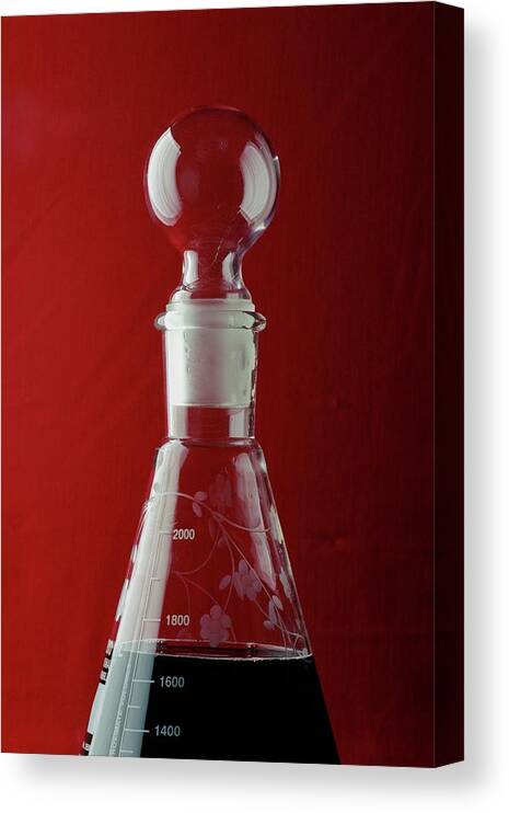 Kitchen Canvas Print featuring the photograph A Decanter by Romulo Yanes