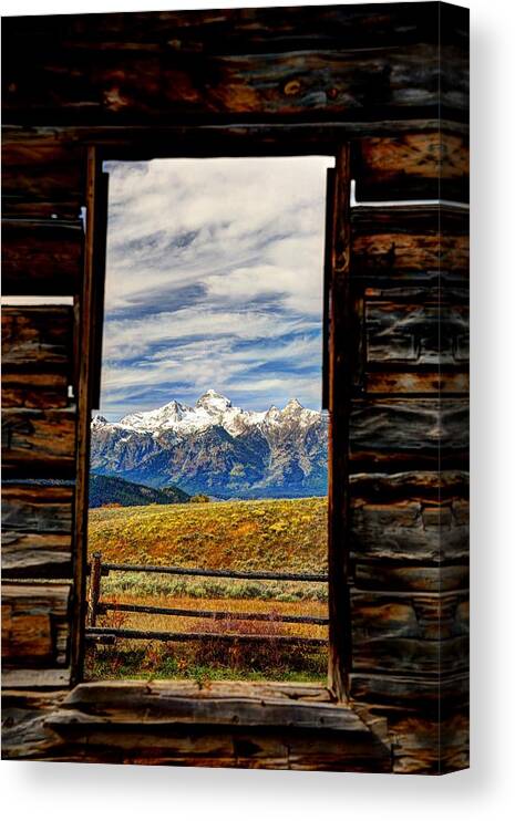  Canvas Print featuring the photograph A Room With A View by Jean Hutchison