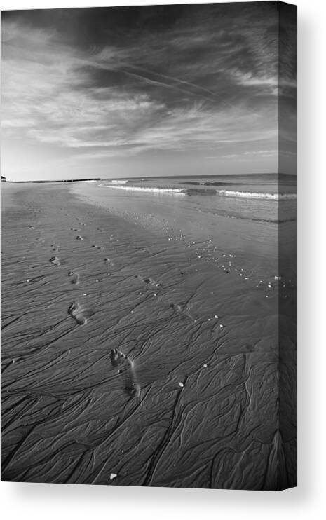 Beach Canvas Print featuring the photograph A Walk on the Beach by Brad Brizek