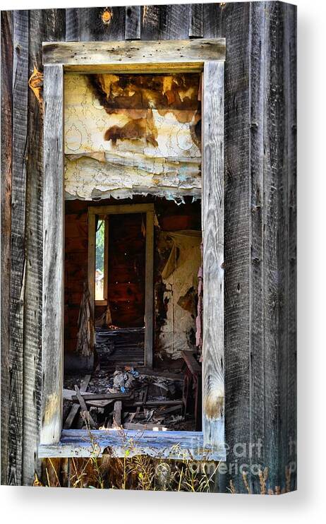 Abstract Canvas Print featuring the photograph Abandonment by Lauren Leigh Hunter Fine Art Photography