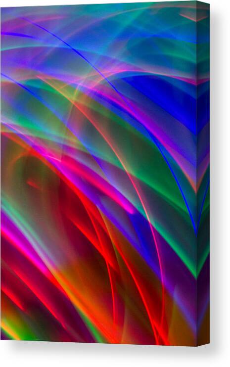 Photographic Light Painting Canvas Print featuring the photograph Abstract 23 by Steve DaPonte