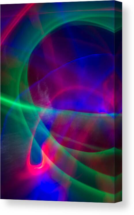 Photographic Light Painting Canvas Print featuring the photograph Abstract 29 by Steve DaPonte