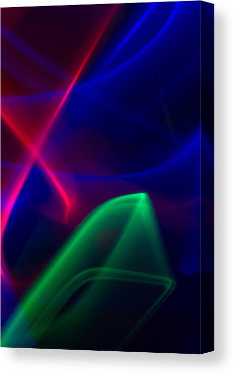 Photographic Light Painting Canvas Print featuring the photograph Abstract 36 by Steve DaPonte