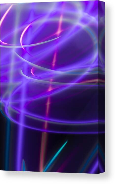 Photographic Light Painting Canvas Print featuring the photograph Abstract 41 by Steve DaPonte