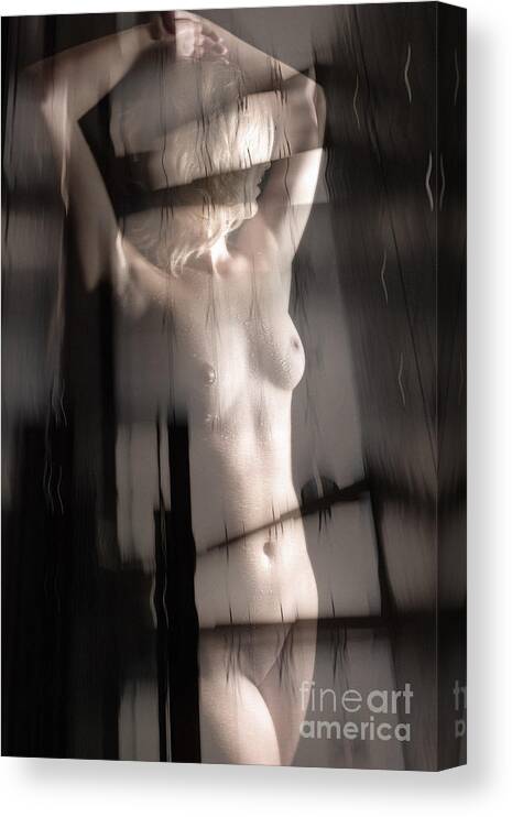 Woman Canvas Print featuring the photograph Abstract Female Nude 2 by Jochen Schoenfeld