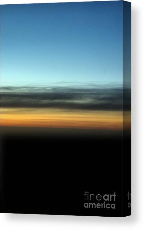 Landscape Canvas Print featuring the photograph Abstract Night Sky by Brian Raggatt