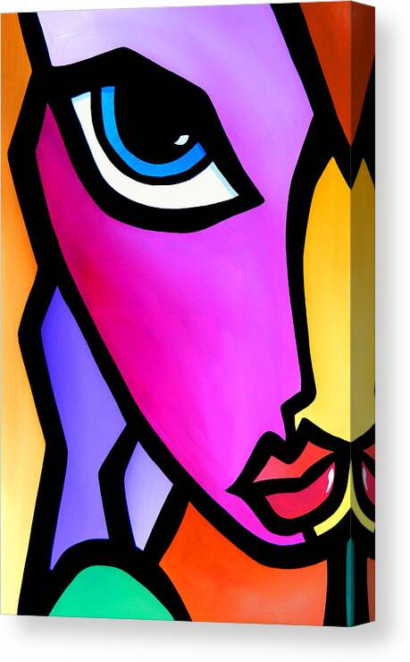 Pop Art Canvas Print featuring the painting Accent by Fidostudio by Tom Fedro