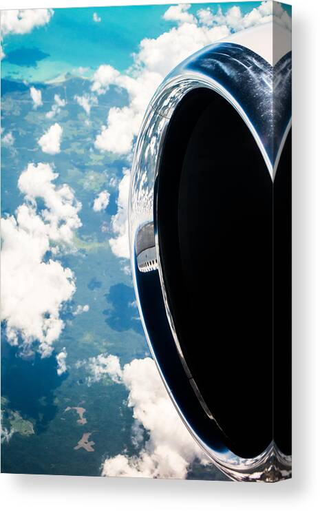Aerial Canvas Print featuring the photograph Tropical Skies by Parker Cunningham