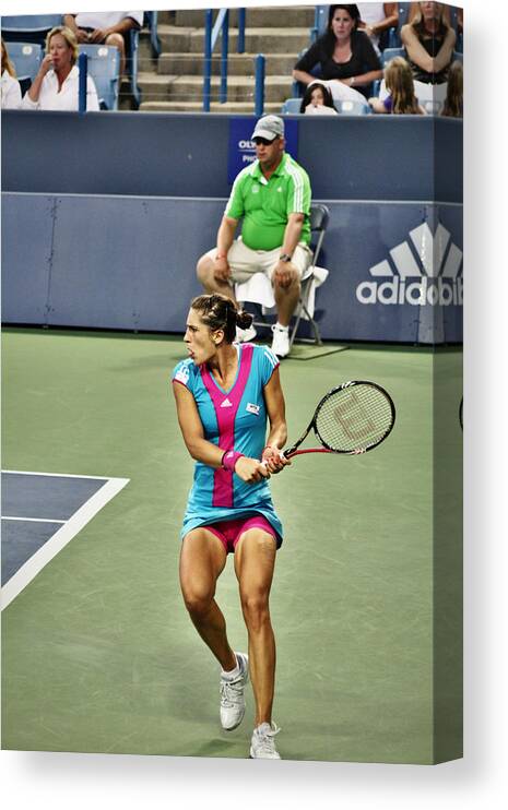 Wta Canvas Print featuring the photograph Andrea Petkovic by Rexford L Powell