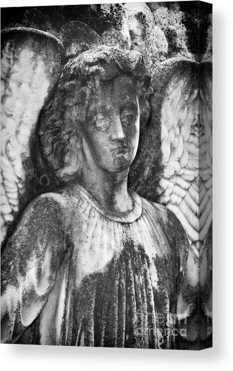 Sculpture Canvas Print featuring the photograph Angel 2 by Carrie Cranwill