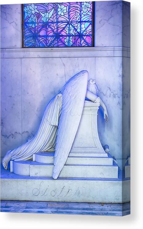 Angel Of Grief Canvas Print featuring the photograph Angel of Grief New Orleans 2 by Gregory Cox