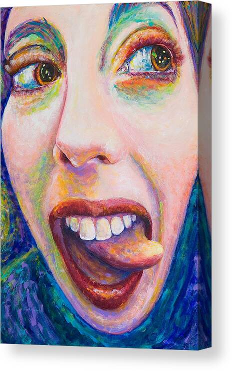 Acrylic Canvas Print featuring the painting Annie by Robert FERD Frank