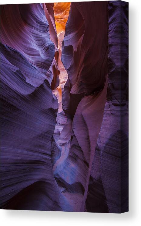 Canyon Canvas Print featuring the photograph Antelope Narrows by Andy Bitterer