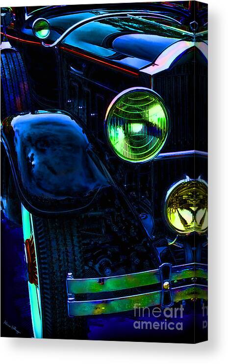 Car Canvas Print featuring the photograph Antique Rolls Royce Car Abstract by Alicia Hollinger