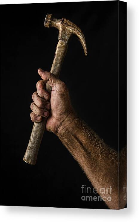 Hammer Canvas Print featuring the photograph Arm and Hammer by Diane Diederich