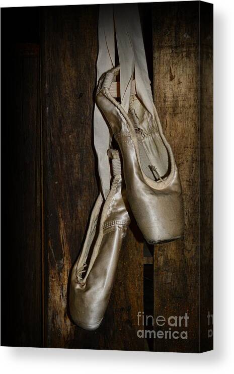 Paul Ward Canvas Print featuring the photograph Ballet Shoes by Paul Ward