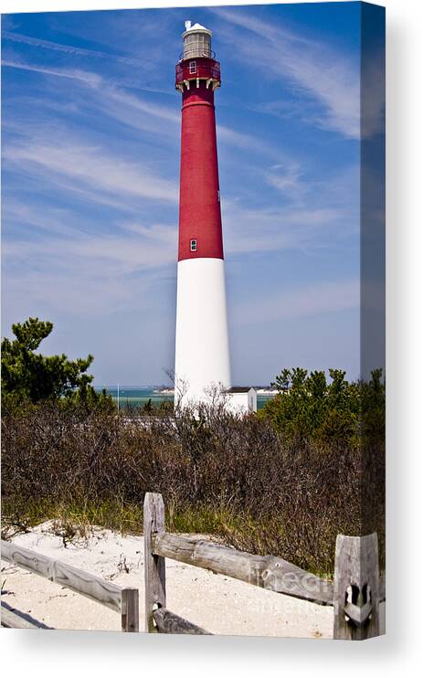 Nautical Canvas Print featuring the photograph Barnegat Lighthouse by Anthony Sacco