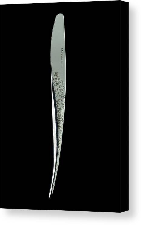 Kitchen Canvas Print featuring the photograph Baroque Inspired Knife by Romulo Yanes