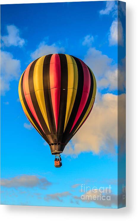 Arizona Canvas Print featuring the photograph Beautiful Stripped Balloon by Robert Bales