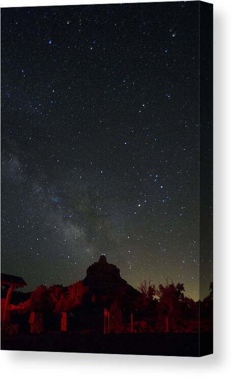 Bell Rock Canvas Print featuring the photograph Bell Rock Skies by Tom Kelly