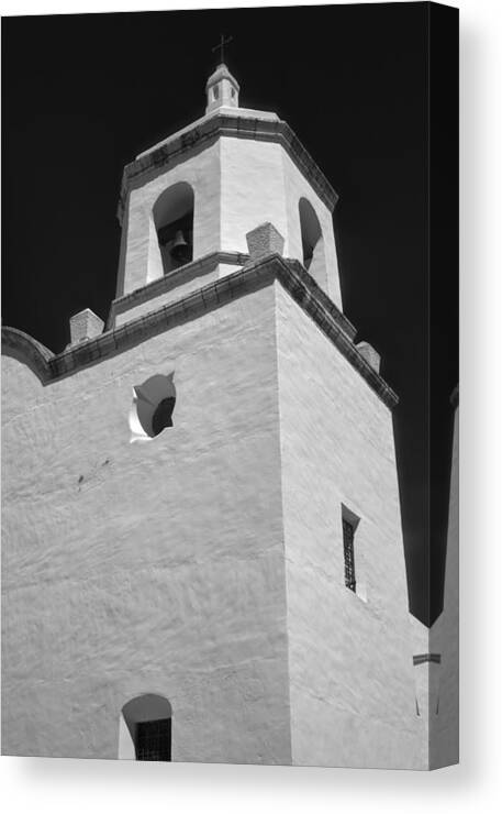 Espirtu Santo Canvas Print featuring the photograph Bell Tower of Espirtu Santo by Joshua House