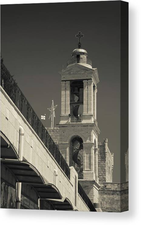 Photography Canvas Print featuring the photograph Bell Tower Of The Church by Panoramic Images