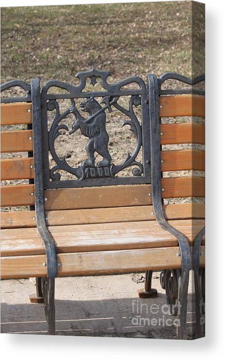 Bench Canvas Print featuring the photograph Bench by Evgeny Pisarev
