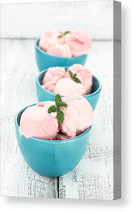 Sorbet Canvas Print featuring the photograph Berry Sorbet by Stephanie Frey