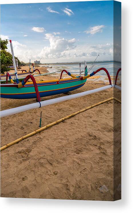 Travel Canvas Print featuring the photograph Boats - Bali by Matthew Onheiber