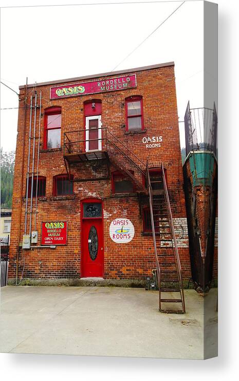 Bordellos Canvas Print featuring the photograph Bordello Museum In Wallace Idaho by Jeff Swan