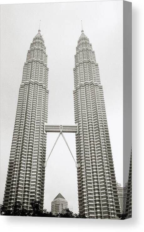 Petronas Towers Canvas Print featuring the photograph Brave New World by Shaun Higson