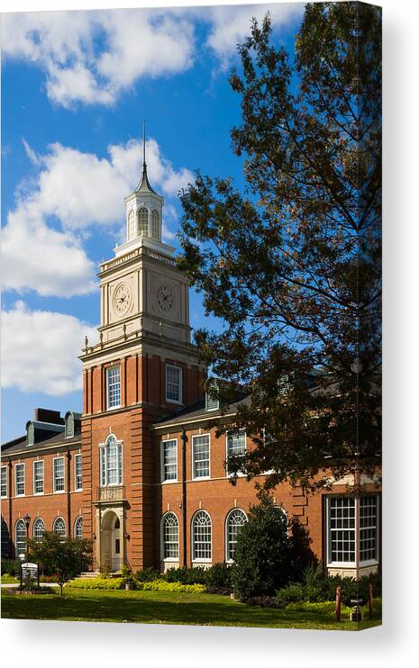 Apsu Canvas Print featuring the photograph Browning Building at A P S U by Ed Gleichman