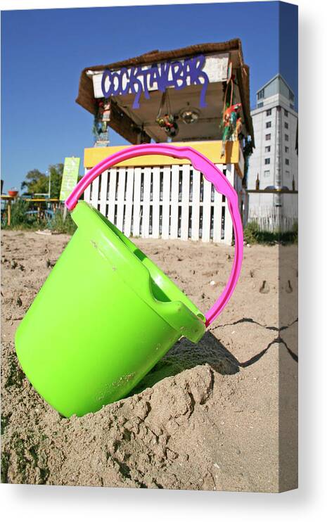 Toy Canvas Print featuring the photograph Bucket by Chris Martin-bahr/science Photo Library