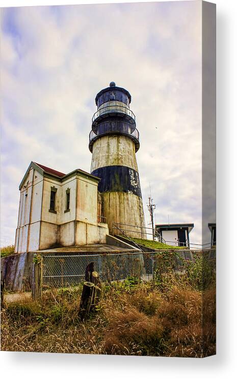 Lighthouse Canvas Print featuring the photograph Cape Disappointment by Cathy Anderson