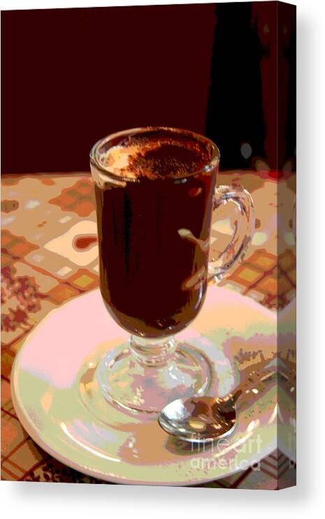 Cappuccino Canvas Print featuring the photograph Cappuccino to die for by Jack Ader