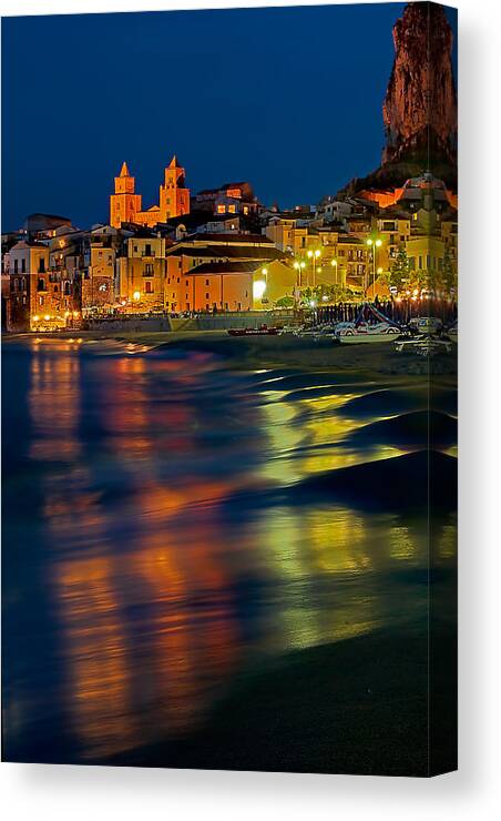Cefalu Canvas Print featuring the photograph Cefalu by Robert Charity