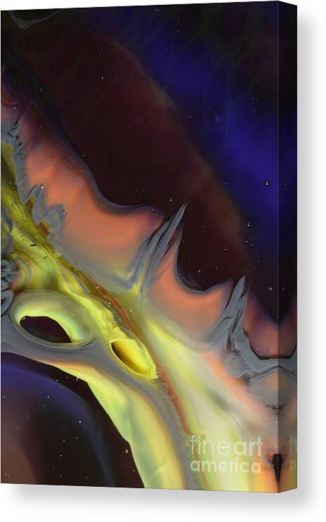 Abstract Canvas Print featuring the photograph Celestial 3 by Kimberly Lyon