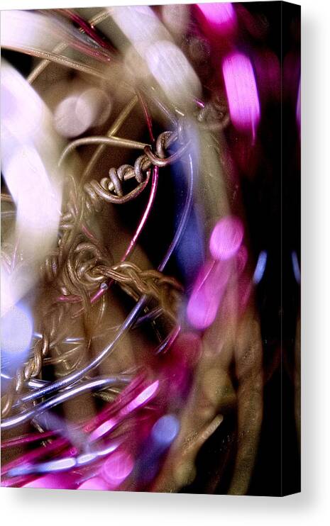 Abstract Canvas Print featuring the photograph Centrality and Universality by Sandra Pena de Ortiz