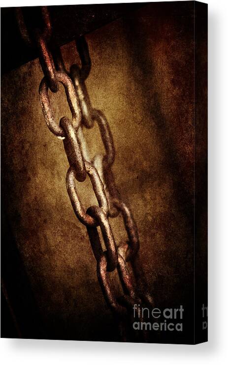 Chain Canvas Print featuring the photograph Chains by Jelena Jovanovic