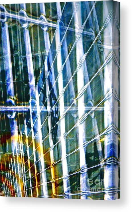 Metal Canvas Print featuring the digital art Chaos by Gwyn Newcombe