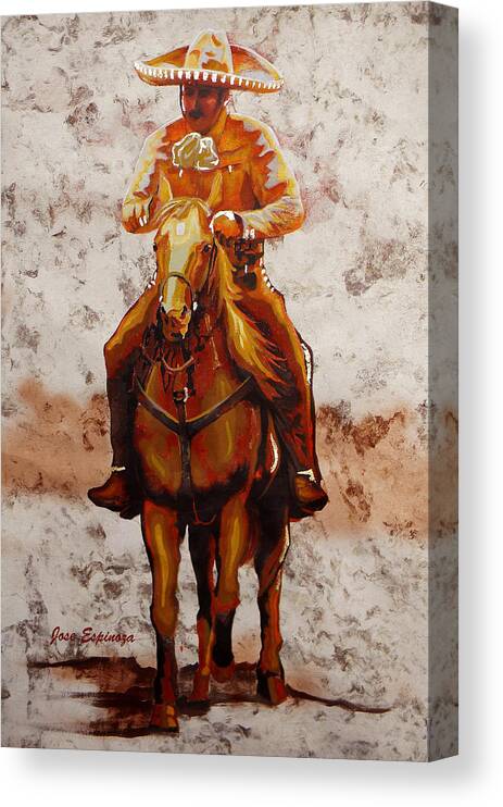 Jarabe Tapatio Canvas Print featuring the painting C . H . A . R . R . O by J U A N - O A X A C A