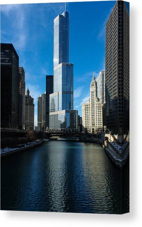 Georgia Mizuleva Canvas Print featuring the photograph Chicago Blues by Georgia Mizuleva