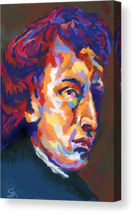Composer Canvas Print featuring the painting Chopin by Stephen Anderson