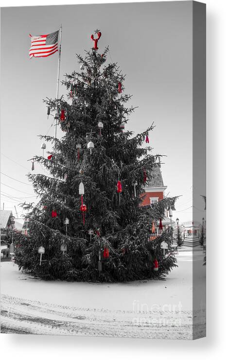 Kennebunk Canvas Print featuring the photograph Christmas in Kennebunk by Brenda Giasson