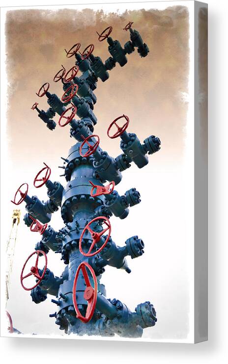 Christmas Canvas Print featuring the photograph Christmas Tree - IMPRESSIONS by Ricky Barnard