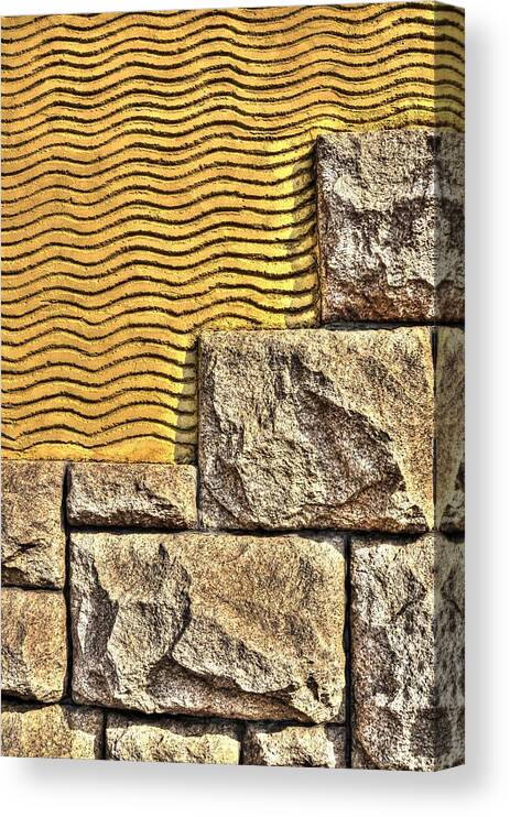 Textures Canvas Print featuring the photograph Church Wall Textures by Craig Burgwardt